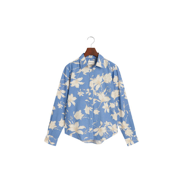 REG FLORAL PRINT LINEN SHIRT