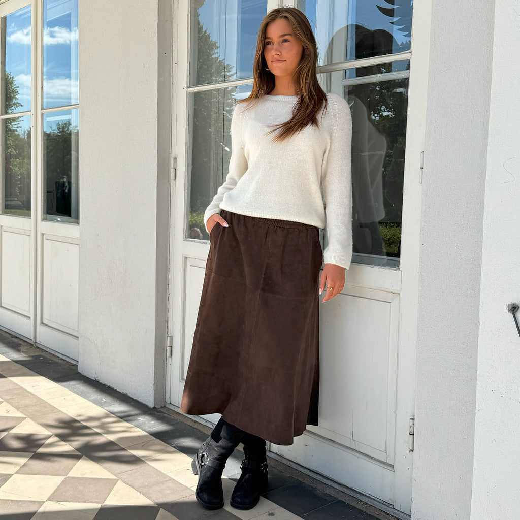 EvelynDEP Suede Skirt