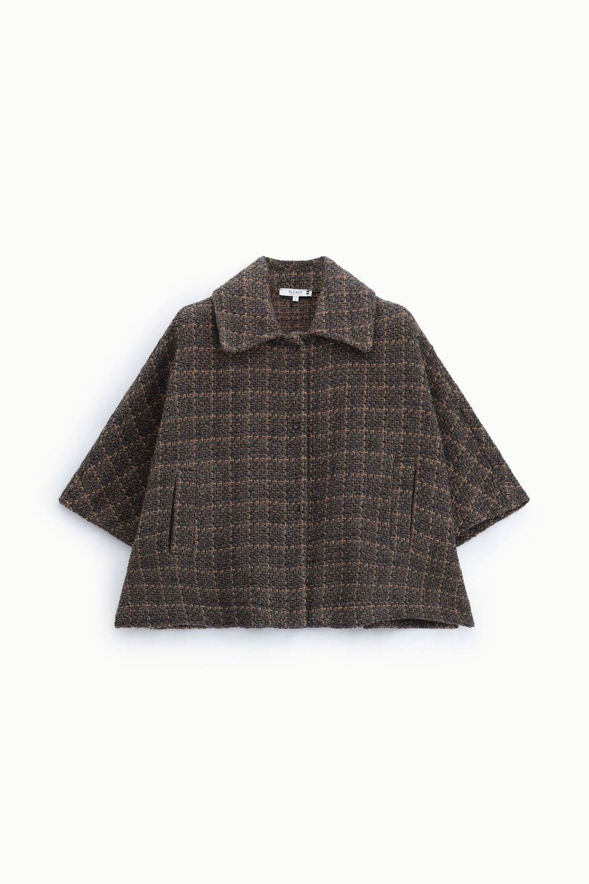 Oversize tweed jakke