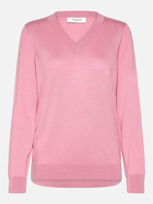 RWCapri Silk LS V-neck Pullover