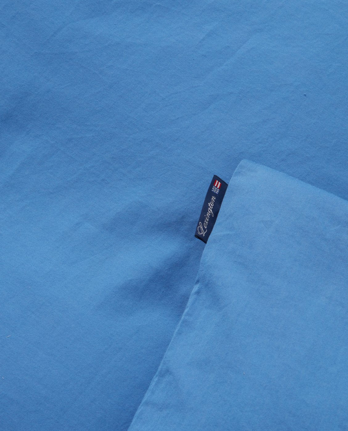 Blue Washed Cotton Sateen Detail Duvet Cover 200x220